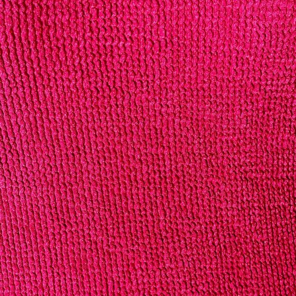 Kona Sol red textured ribbed one piece swim suit size L NWT Medium Coverage - Picture 2 of 8